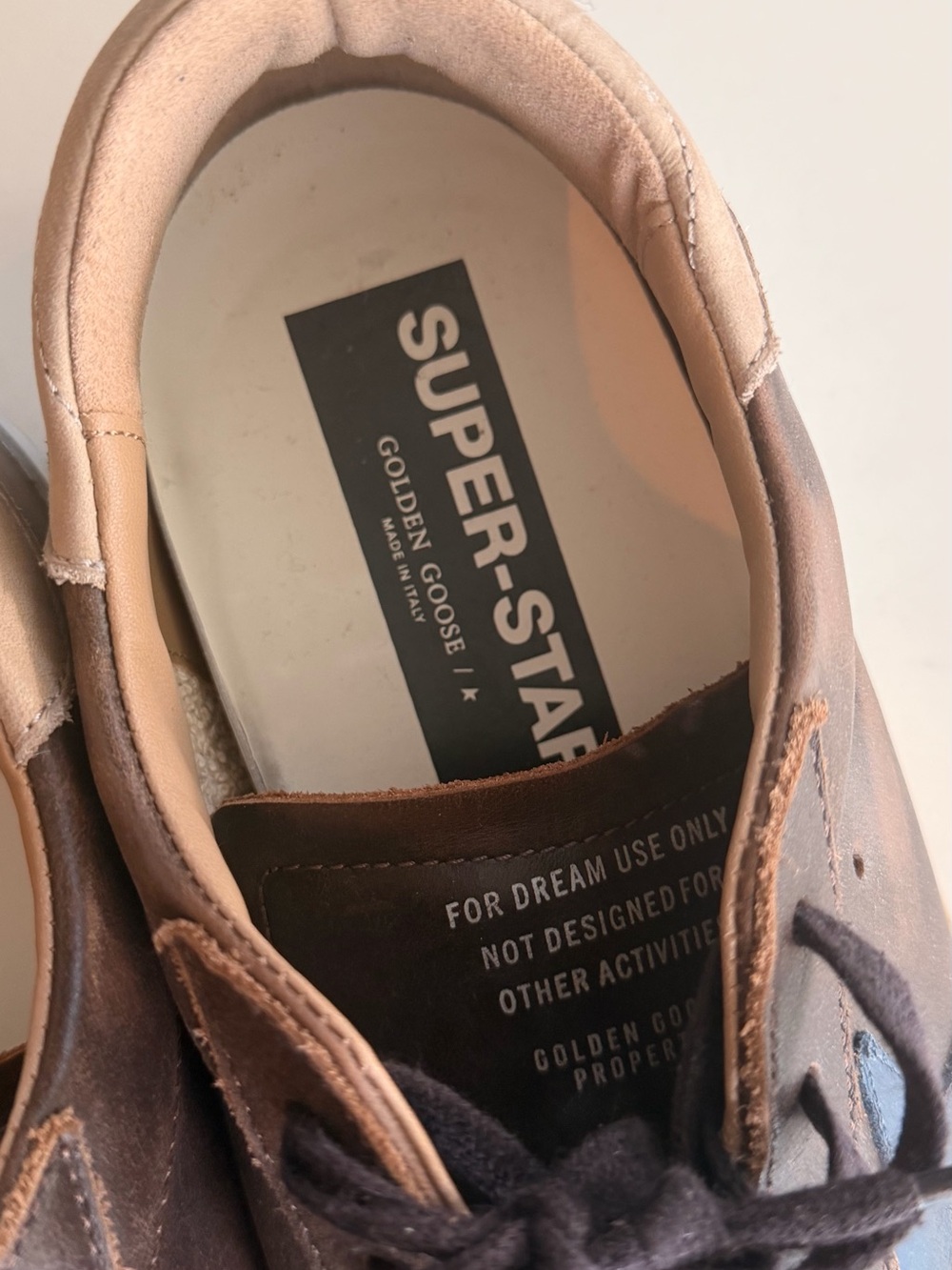 Golden Goose Superstar Brown Leather Snakers - Picture 6 of 8